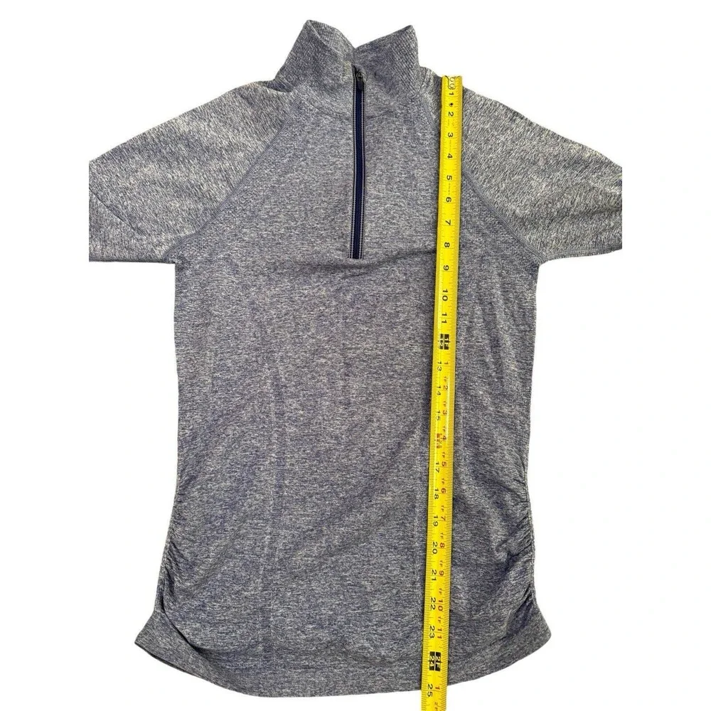 Athleta Fastest Track 1/2 Zip‎ Blue Running Jacket Size Small